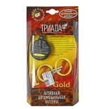 Антенна TR-100 GOLD активная на стекло (всеволновая, радиус приема 120км) кабель 250см 12V ТРИАДА /1/25 HIT — изображение 2