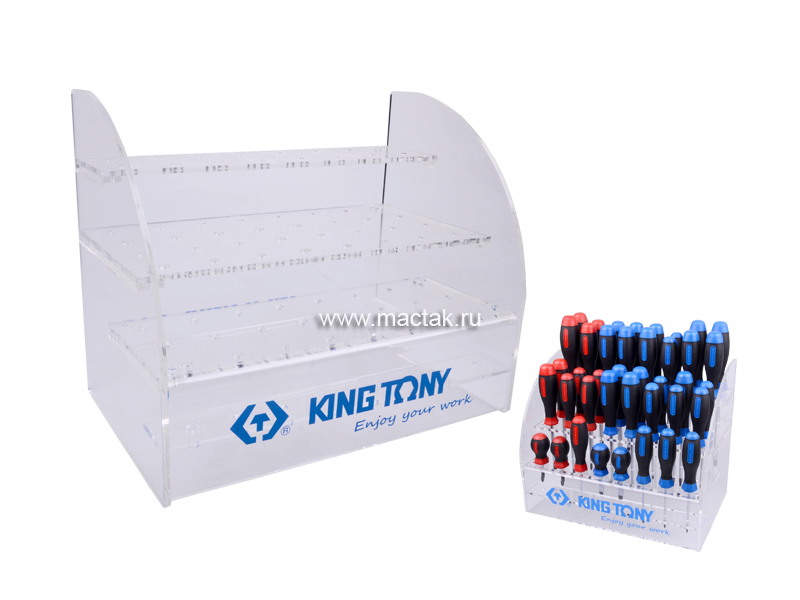 0j9mg4c2o8wt0hdq5o0ns1uqtevg8kdu Стенд для отвёрток пластик KINGTONY 87104 — изображение 1