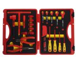 Набор инструментов 22 предмета слесарно-монтажный 3/8" 10-24мм изолированных в кейсе JTC — изображение 2