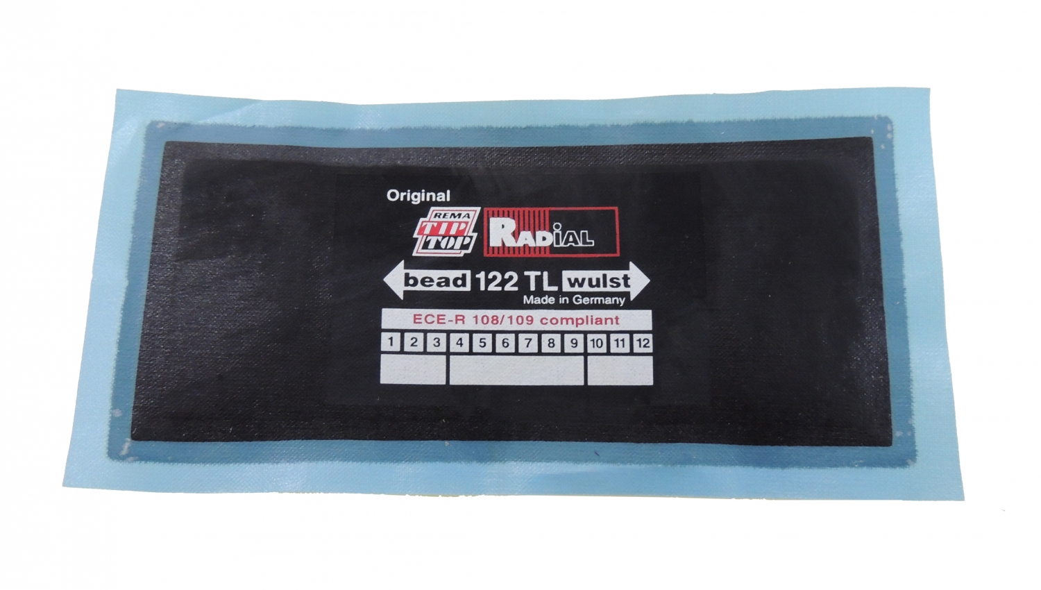 2u6duwckb6h7uen9rj62bgn762g59h9j CLIPPER ЗАПЛАТА 512 1221 кордовая для бок порезов 122 75*175мм — изображение 1