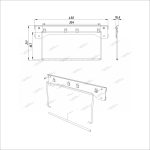 Диспенсер для бумажных полотенец в больших рулонах (RAL 7012) OPTIMAL NWS19 — изображение 3