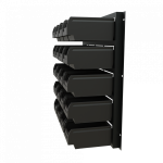 Держатель GAROPT для лотков 20шт (лотки в комплекте), крепление на стену или перфорированную панель — изображение 2