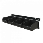 Держатель GAROPT для лотков 4шт на экран (лотки в комплекте), крепление на инструментальную тележку или перфорированную панель