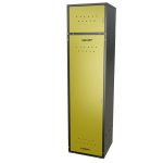 Шкаф для раздевалок GT205SHP.YELL (500мм х 500мм х 1936мм) ЖЕЛТЫЙ . Секция для обуви, двойная секция для курток с перекладиной под вешалки, верхняя антресоль с отдельным замком для головных уборов и сумок (4) (2) — изображение 2