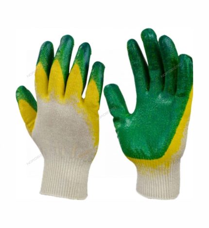 Перчатки х/б с двойным латексным покрытием ЛЮКС, р.8, 13 класс вязки Россия CT25l2_LUX8