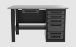 Верстак с ящиком однотумбовый 5 ящиков, серый 1400*700 Garopt, GT1400STY1Y5.grey — изображение 2
