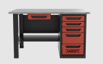 Верстак с ящиком однотумбовый 5 ящиков, красный 1400*700 Garopt, GT1400STY1Y5.red — изображение 2