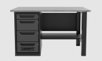 Верстак однотумбовый 4 ящика серый 1400*700 Garopt, GT1400STY4.grey — изображение 2