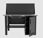 Верстак однотумбовый с ящиком и экраном 1400*700 GAROPT серый, GT1400STDY1PP.grey — изображение 2