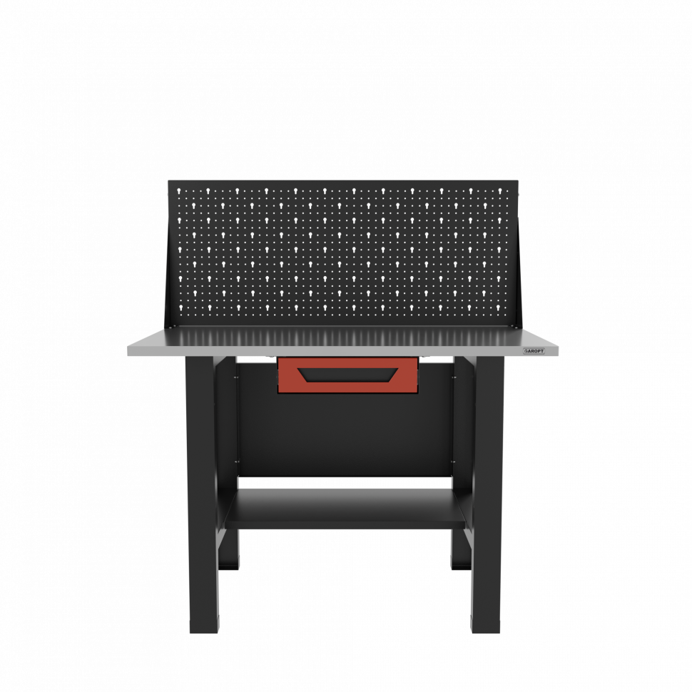 38179.970 Верстак бестумбовый с ящиком и экраном, красный/ Стол для слесарных работ 1200*700 GAROPT, Gt1200STY1PP.red — изображение 1