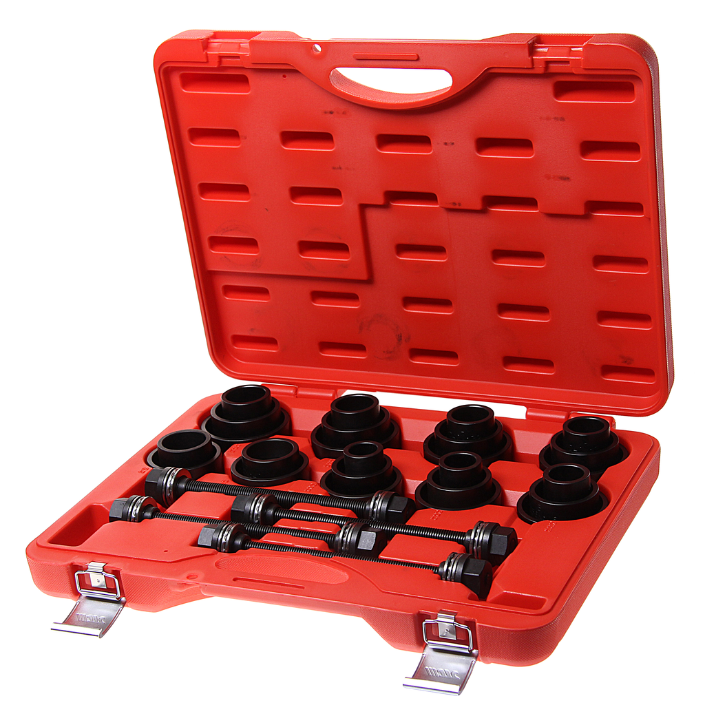 387834-f0ayke Набор инструментов для демонтажа/монтажа сайлентблоков, подшипников универсальный 29 предметов JTC — изображение 1