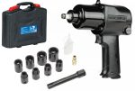 Пневмогайковерт ударный 1/2", 850 Нм, с головками в кейсе NORDBERG NP14085K