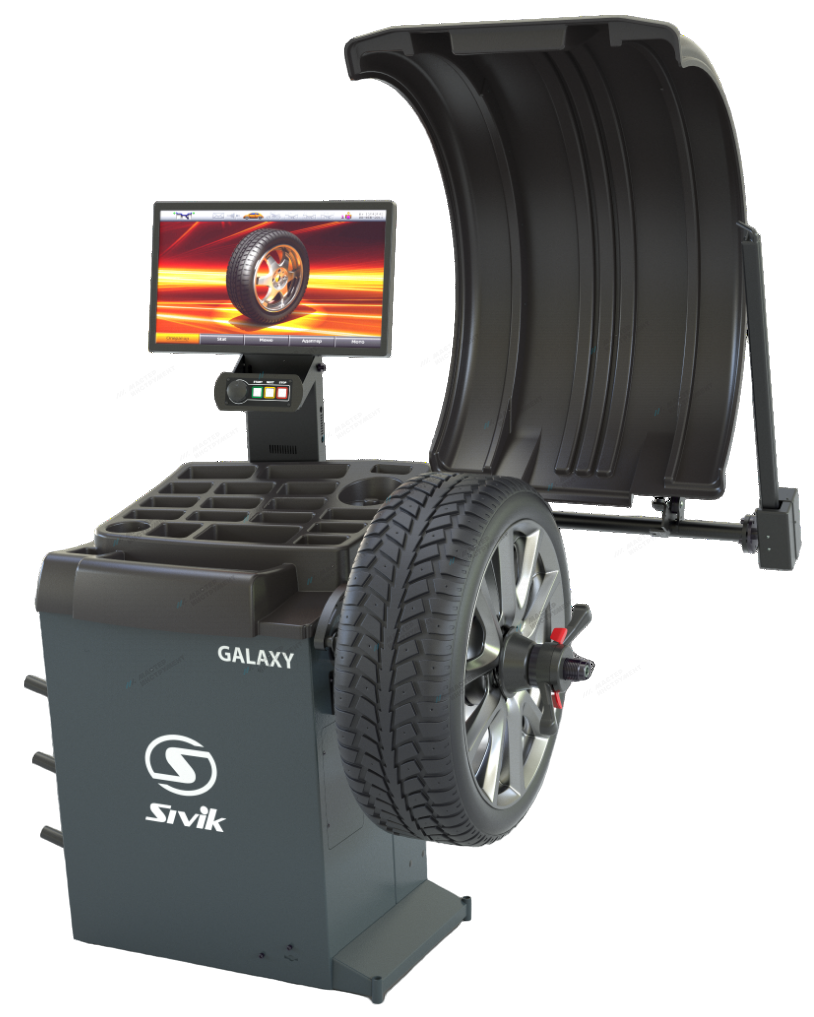 3nz6zqphysd475djn50cl2ahfv0f0k6l Станок для балансировки колес автомототранспортных средств GALAXY, серый — изображение 1