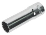 Головка свечная 1/2" 14мм 12-ти гранная с резиновым фиксатором JTC