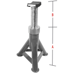 Стойка ремонтная 8т h=385-600мм 2шт GTE — изображение 3