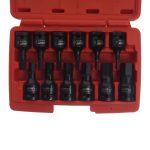 Набор головок торцевых 1/2" HEX (H4-19мм) ударных L=60мм 12 предметов в кейсе JTC — изображение 2