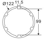 Головка ступичная для задней оси грузовых автомобилей (MERCEDES 2636) JTC — изображение 3
