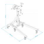 Стенд для ремонта двигателя с редуктором складной, 500 кг NORDBERG N30091R — изображение 2