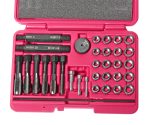 Набор инструментов для восстановления резьбы под свечи накаливания 33 предмета в кейсе JTC — изображение 2