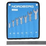 Набор ключей комбинированных 7 шт, планшет тетрон NORDBERG 10207P — изображение 4