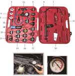 Набор инструментов для тестирования давления в радиаторе 27 предметов в кейсе JTC — изображение 4