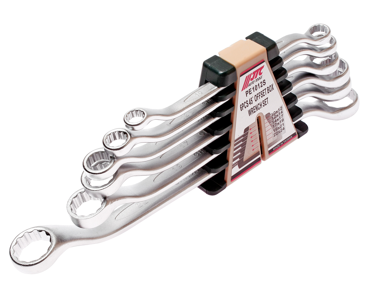 699935-ug4b7c Набор ключей накидных 10-24мм 45град. 12-ти гранных 6 предметов JTC — изображение 1