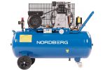 Компрессор поршневой с ременной передачей 220 В, ресивер 100 л, 446 л/мин NORDBERG NCE100/480 — изображение 4