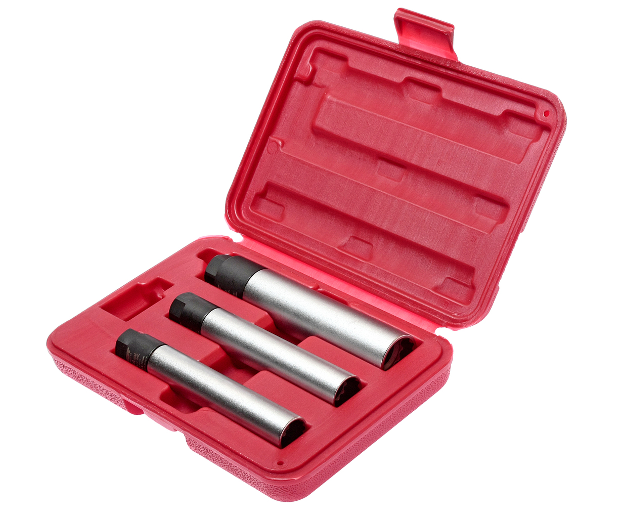 700316-njsgju Набор головок свечных 3/8" 14,16,21мм 12-ти гранных с фиксированным усилием 3 предмета в кейсе JTC — изображение 1
