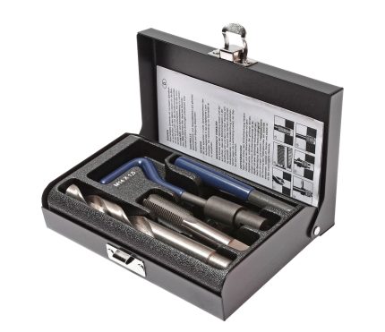 Набор инструментов и вставок для восстановления резьбы М14х1.5мм L=21мм 9 предметов JTC