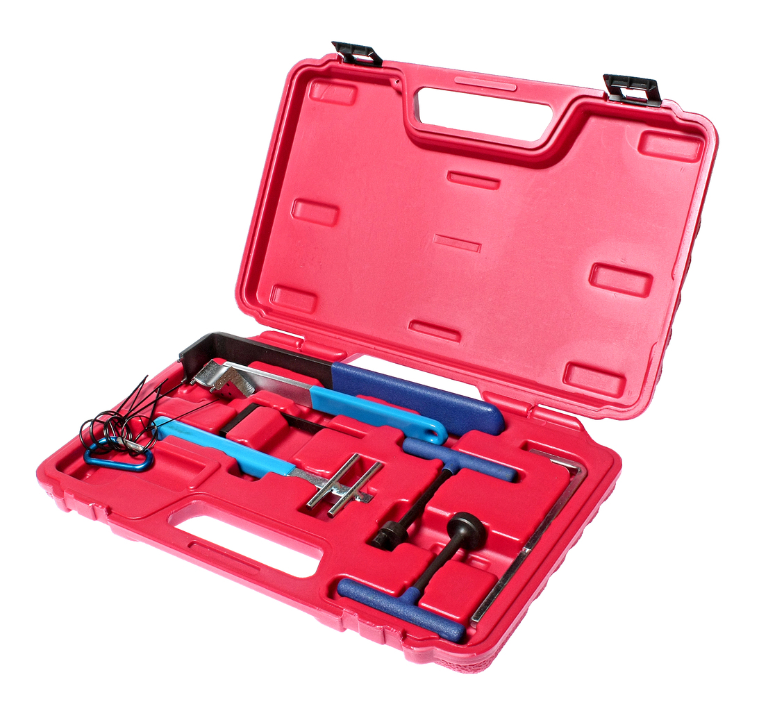 702449-lxepoo Набор инструментов для натяжения ремня ГРМ универсальный (рычаги,ключи) 8пр. в кейсе JTC — изображение 1