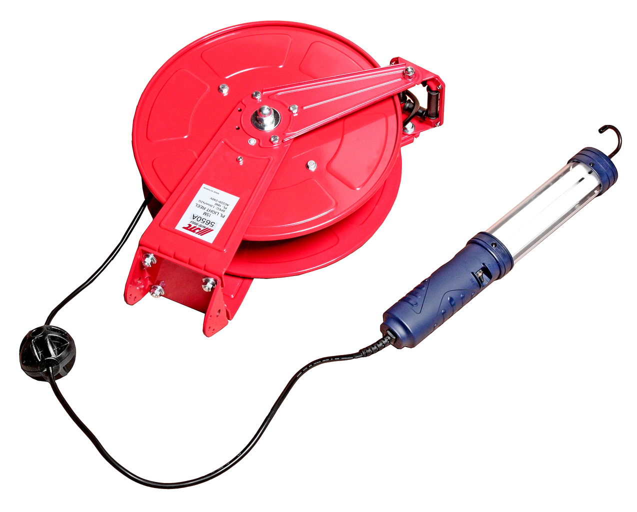 708273-kn0jas Лампа переносная на катушке с заземлением 15м провод 2мм 15A/AC100~240V JTC — изображение 1