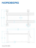 Подъемник 4-стоечный 4.5 т, c ручной траверсой 2 т N423, 380 В, синий 4445J_MB(M) — изображение 7