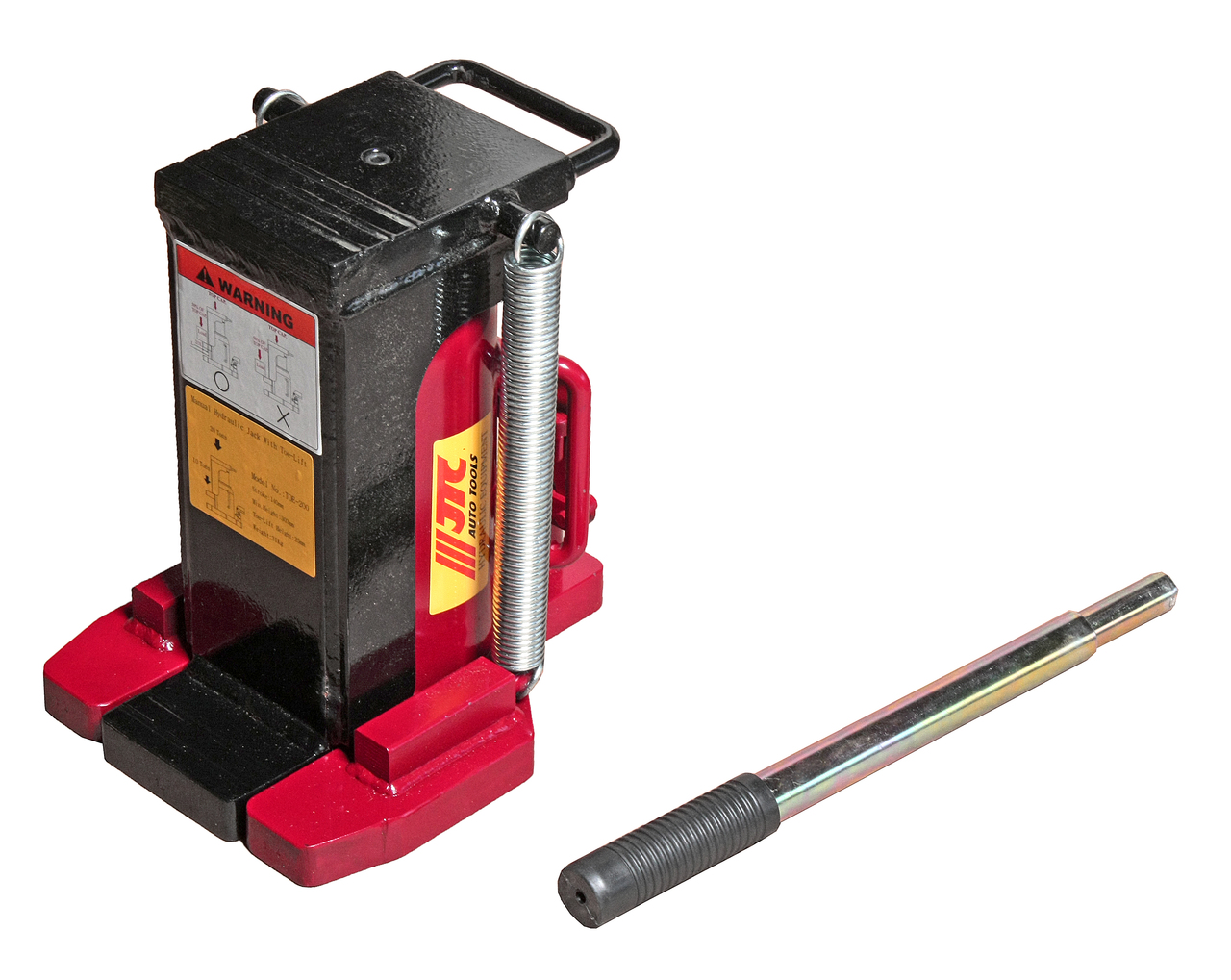 716046-va6zkr Домкрат бутылочный 20т 303-443мм 2-х плунжерный JTC — изображение 1
