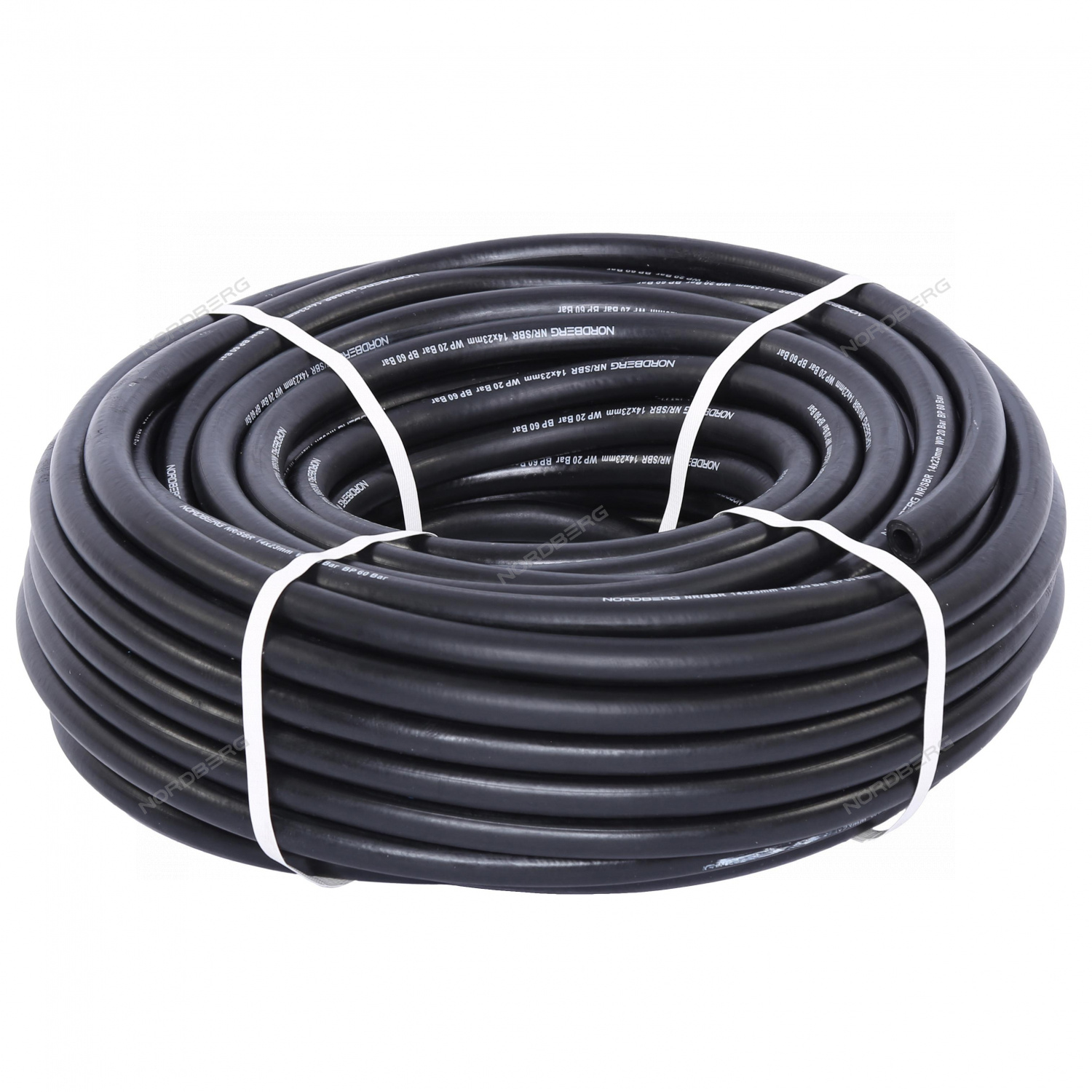 7f4979tmfm2efal0h0udawahtczr8hd5 Шланг воздушный, диам. 14х23 мм, прямой, 1 пог. м (в бухте 50м) NORDBERG H1423R — изображение 1