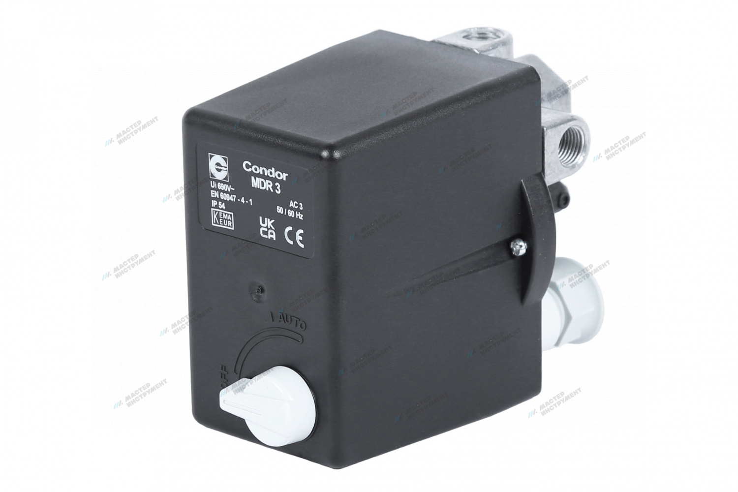 7wjc3c3d704r3svlbjgamujldfp9bllg Реле давления MDR3/11 3х1/4"F+1х3/8"F, 16 А, 380 В CONDOR 4996111673 — изображение 1