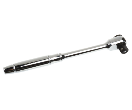 Ключ трещотка 3/8" 72 зуба 195мм с металлической рукояткой и уменьшенной головкой JTC