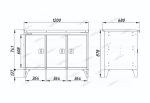 Верстак слесарный трехтумбовый, 3 серые створки OPTIMAL NW303 7012/7015 — изображение 6