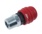 Переходник для компрессора M1/2" быстросъемный наружная резьба композитный двухрежимный JTC