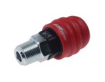 Переходник для компрессора M3/8" быстросъемный наружная резьба композитный двухрежимный JTC