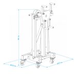 Стенд для ремонта двигателя с редуктором складной, 500 кг NORDBERG N30091R — изображение 3