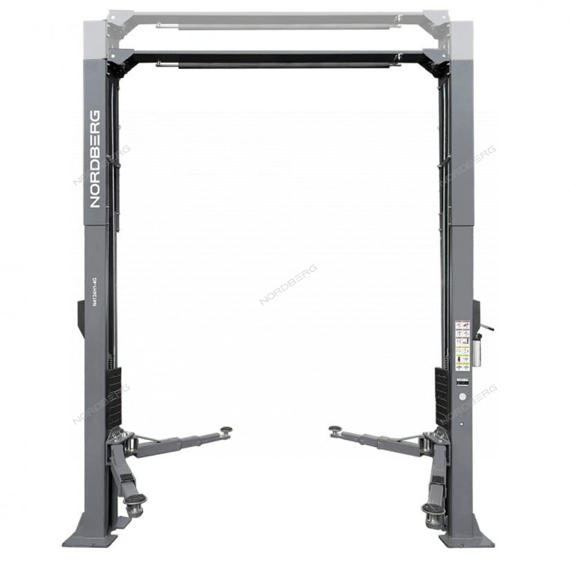 919ypb1r60gakb033bd0wjxpjdb3b3jr Подъемник двухстоечный 4 т, верхняя синхронизация, H=4,1 м, 380 В, серый NORDBERG N4124H1-4G_380 — изображение 1