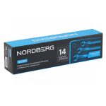 Набор ключей комбинированных 14 шт, планшет тетрон NORDBERG 10214P — изображение 12