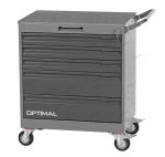 Тележка инструментальная, 5 выдвижных серых ящиков OPTIMAL NT225