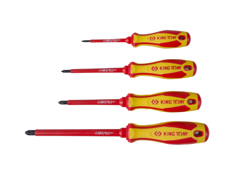 9hnlo11kv60z5xag0i1j21k5fl68j5a3 Отвертка крестовая KING TONY 14710104 Phillips №1, 100 мм — изображение 1
