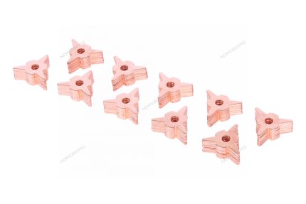 Шайбы треугольные, омедненные, 100 шт. NORDBERG F015(100)