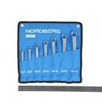 Набор ключей накидных 7 шт, планшет тетрон NORDBERG 10407P — изображение 7