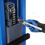 Подъемник двухстоечный 4 т с нижней синхронизацией, H=2,8 м, 220 В, синий . STX40TT_220 — изображение 14
