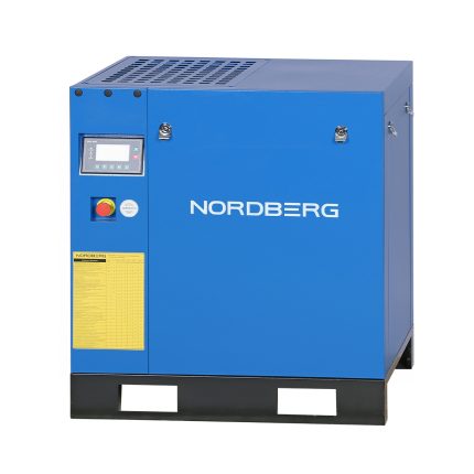 Компрессор винтовой, 7,5 кВт, 10 бар, 900 л/мин, IP55, без ресивера NORDBERG NCC10