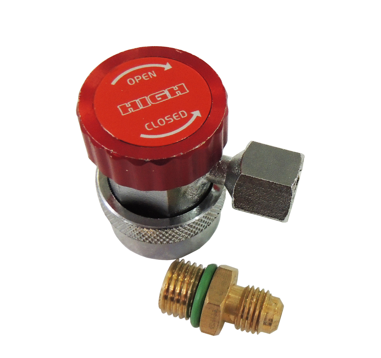 ces4f1o31rp2sunw2edbmcmpo7r22284 ВЕНТИЛЬ QC-19H быстросъемный для автокондиционеров (под углом 90, резьба 1/4 SAE наружн.) высокое давления — изображение 1