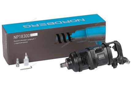 Пневмогайковерт ударный 1", с коротким валом 3600Нм NORDBERG NP18300